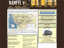 Tablet Screenshot of banff-holidays.com